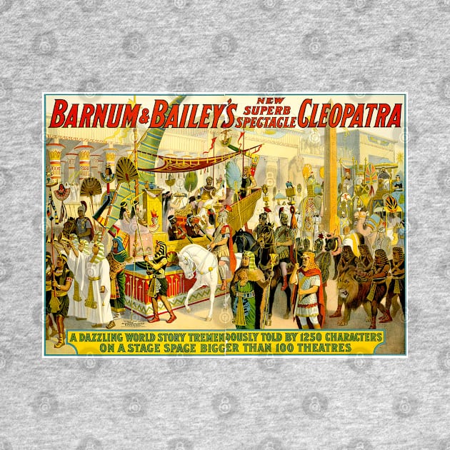 Barnum and Baily Cleopatra Circus Vintage Extravaganza Print by posterbobs